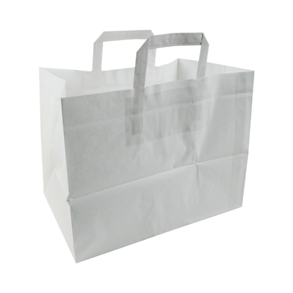 Shopper In Carta Kraft Bianca “Take Away”