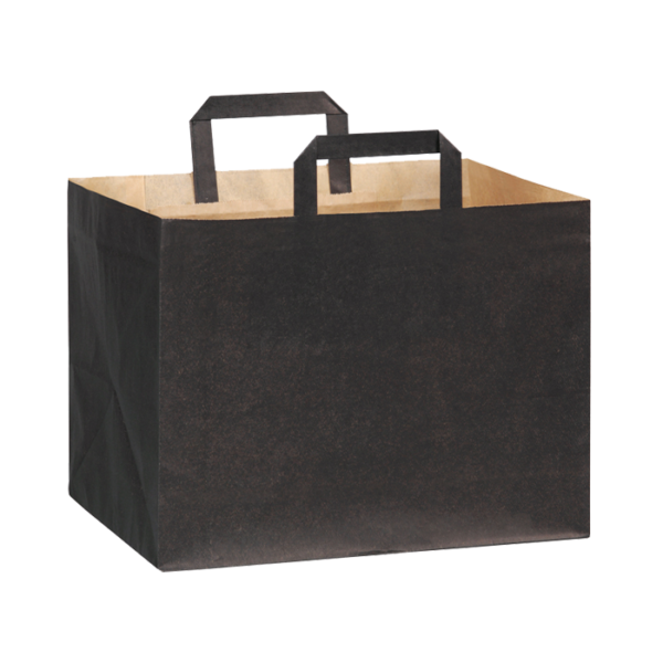 Shopper In Carta Kraft Nera “Take Away”