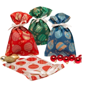 sacchetti in carta natalizia